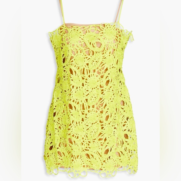 NWT Cult Gaia Shaunez crochet mini dress